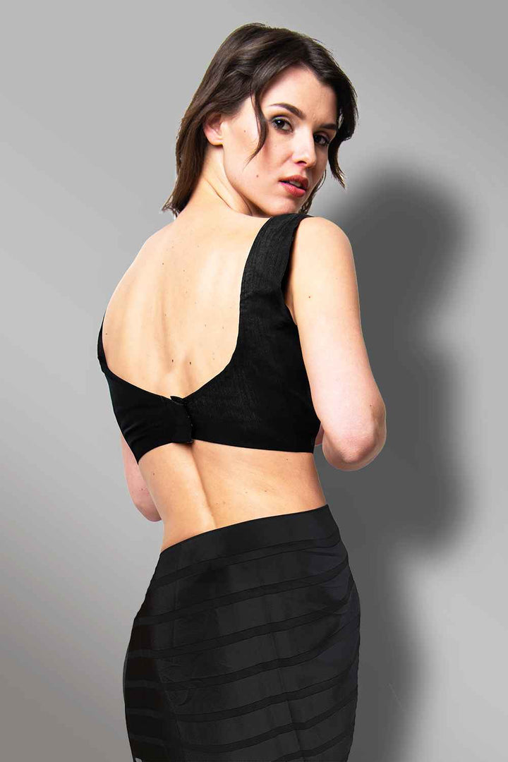 Black Sleeveless Blouse