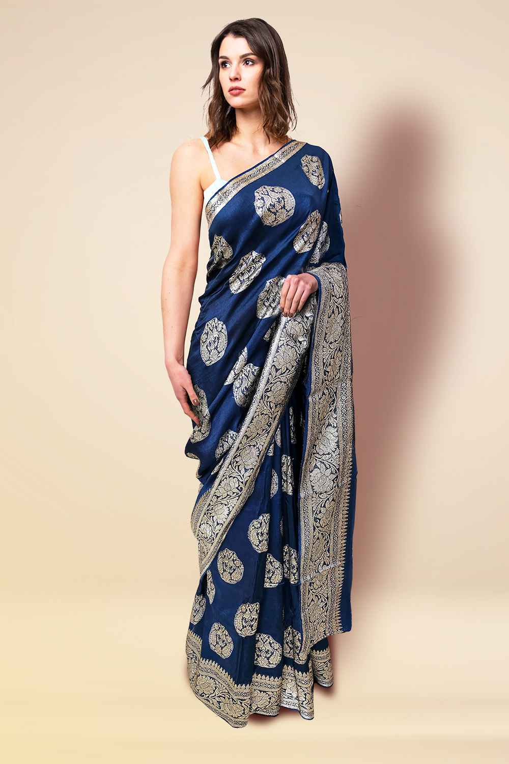 Blue Banarasi Saree