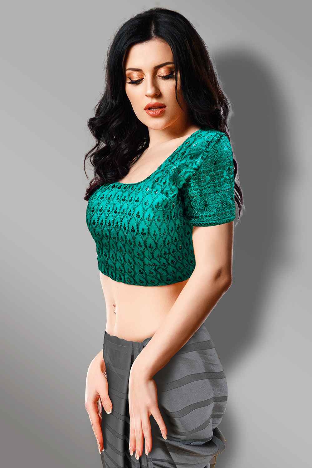 Heavy Embroidery Blouse