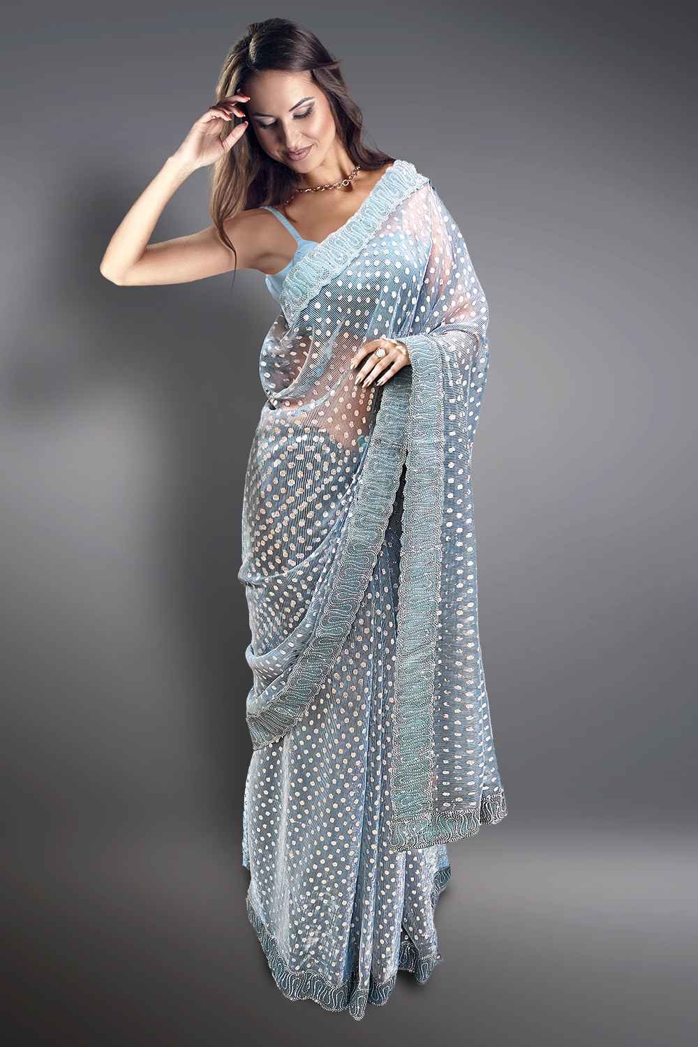 Lycra Blend Saree
