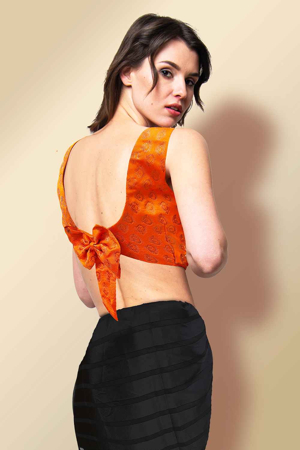 Orange Colour Blouse