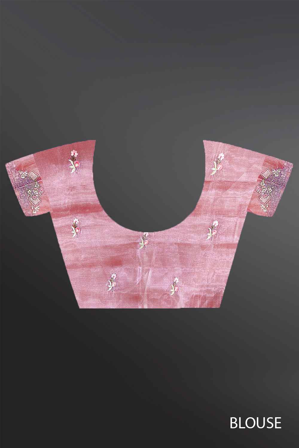 Peach Colour Wedding Saree