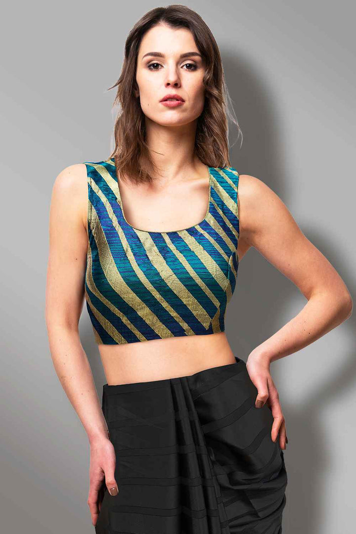 Peacock Colour Blouse