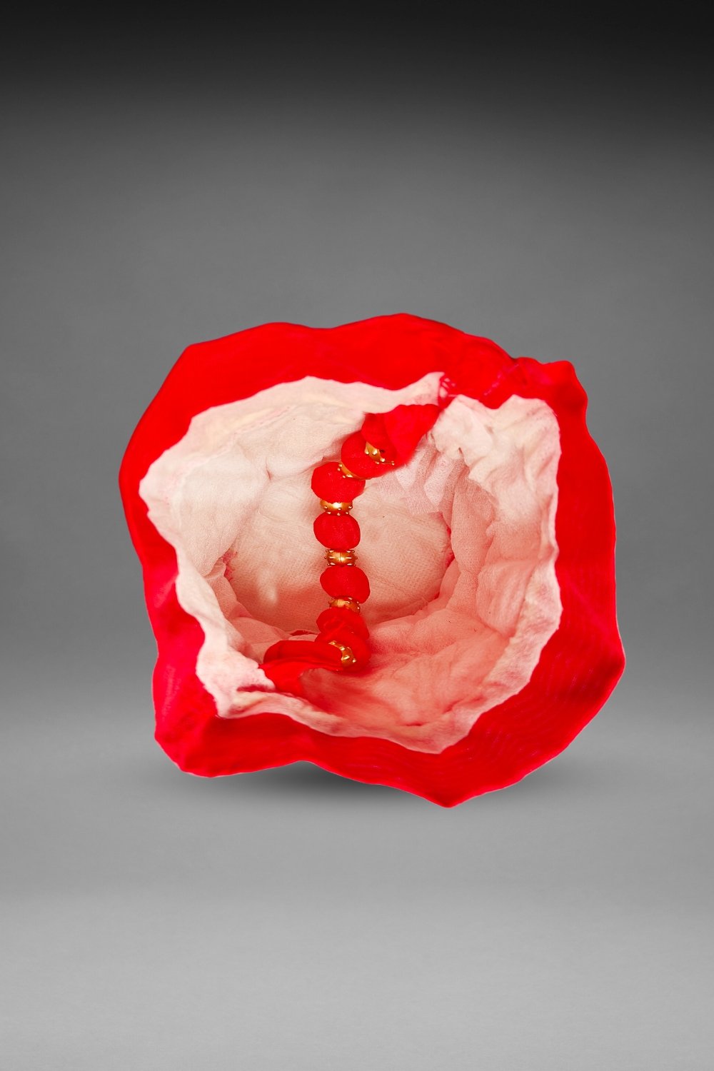 Red Sequin Potli Bag