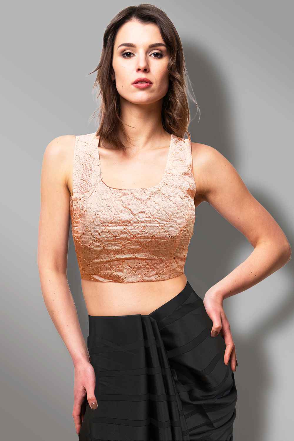 Sleeveless Silk Blouse