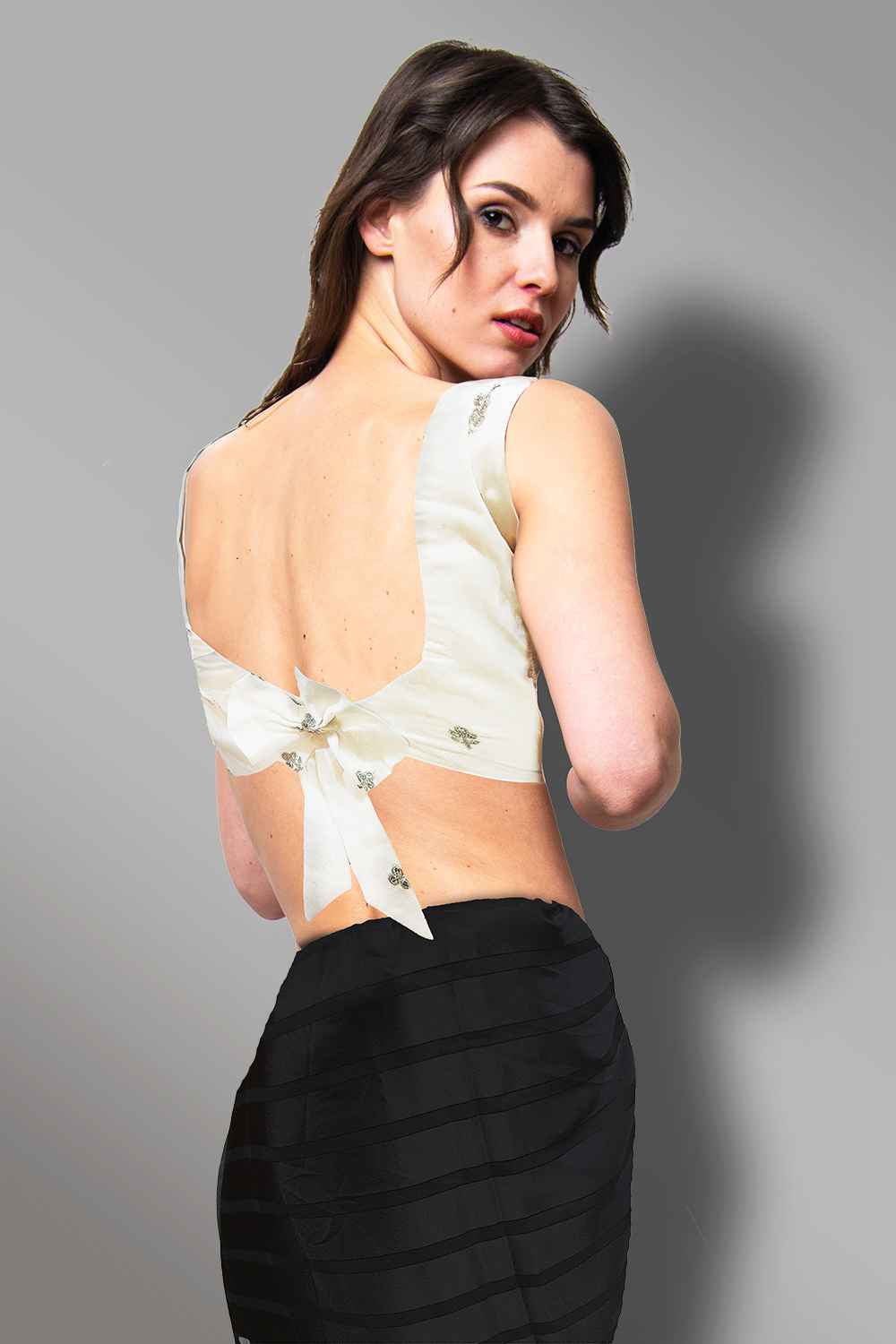 White Embroidered Blouse