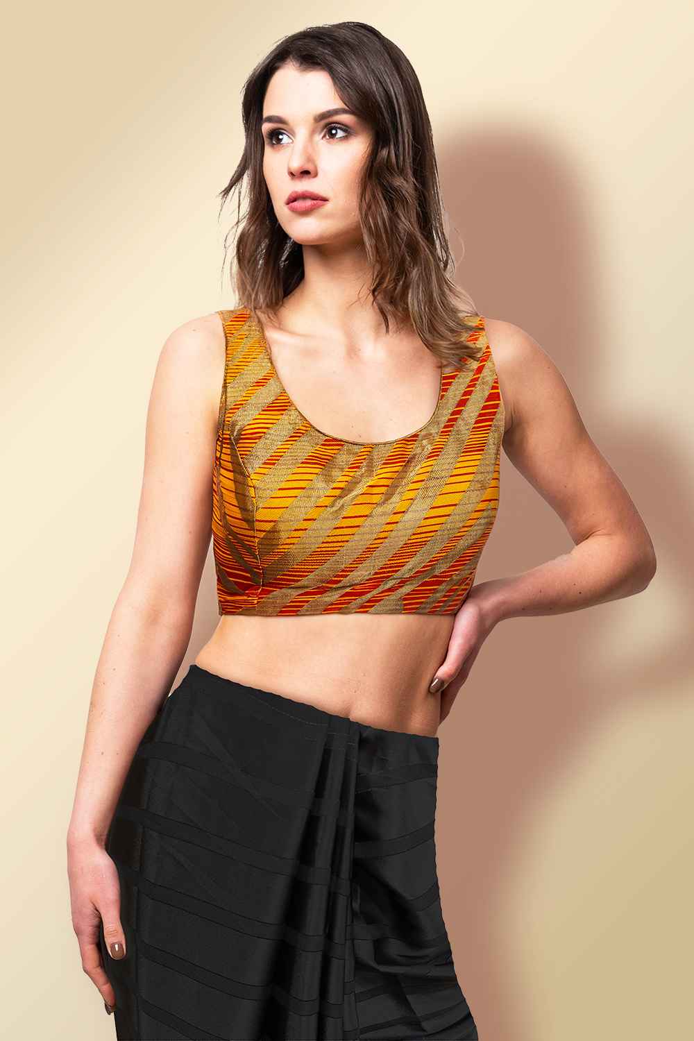 Yellow Readymade Blouse