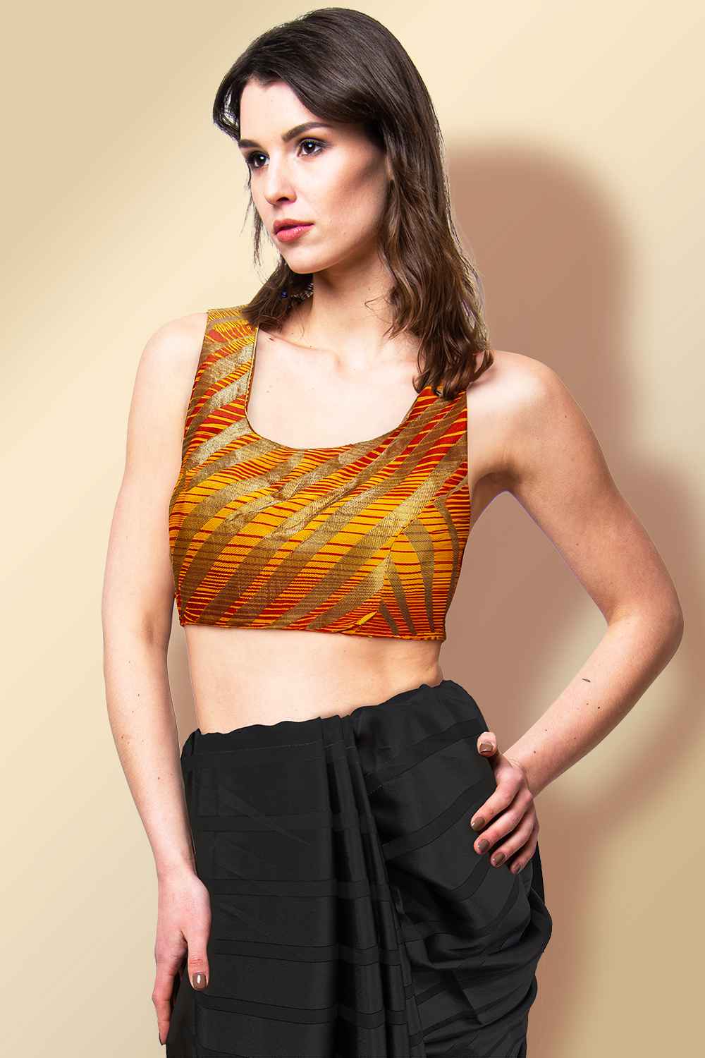 Yellow Readymade Blouse