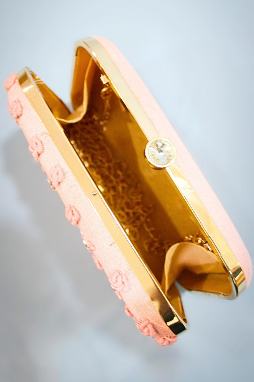 peach purse - peach bag - peach clutch