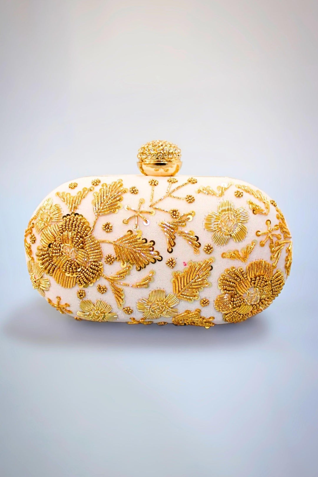 white and gold purse - white purse with gold chain