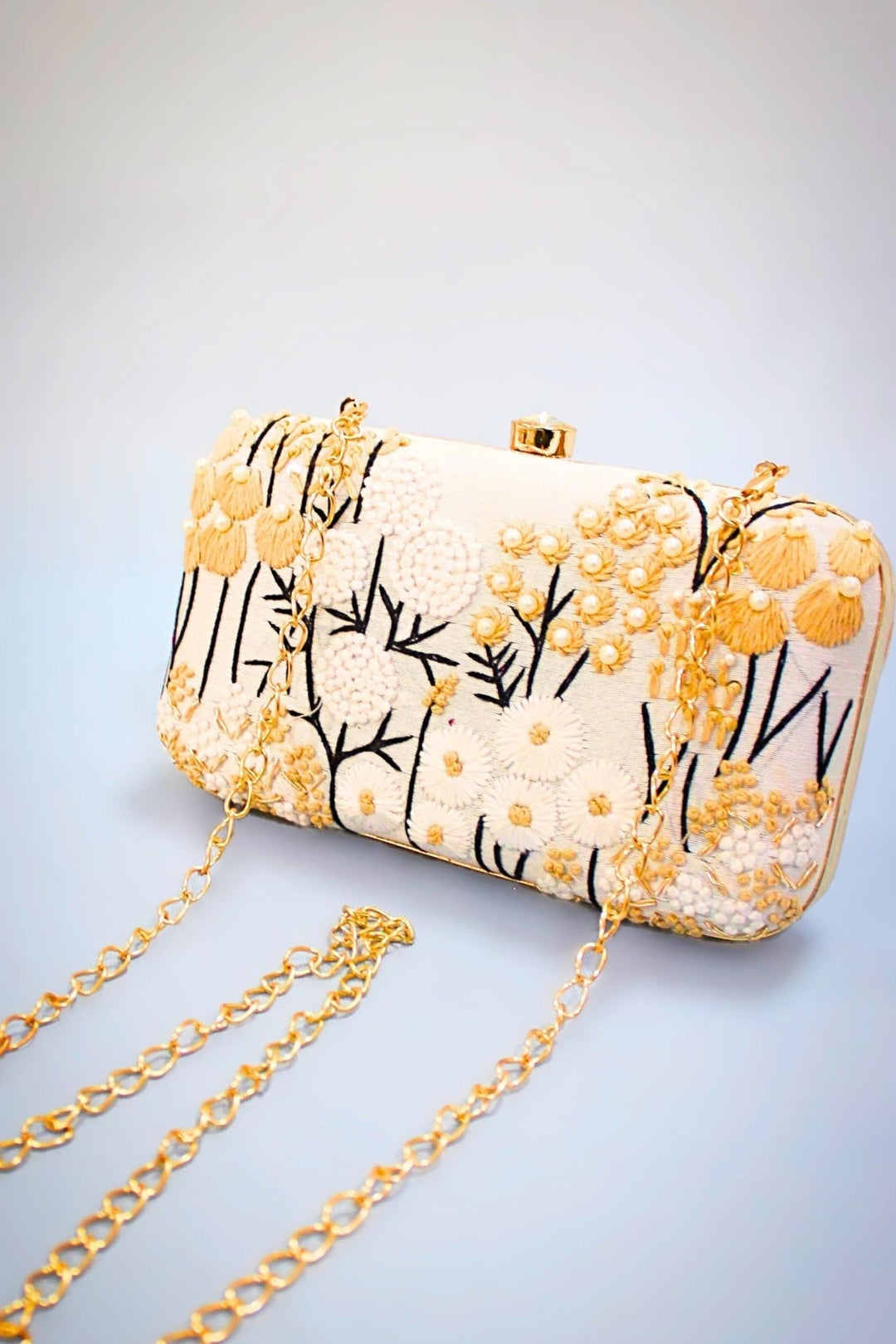 white designer purse