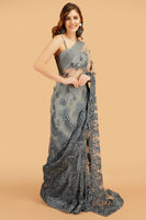 Miracle Grey Saree