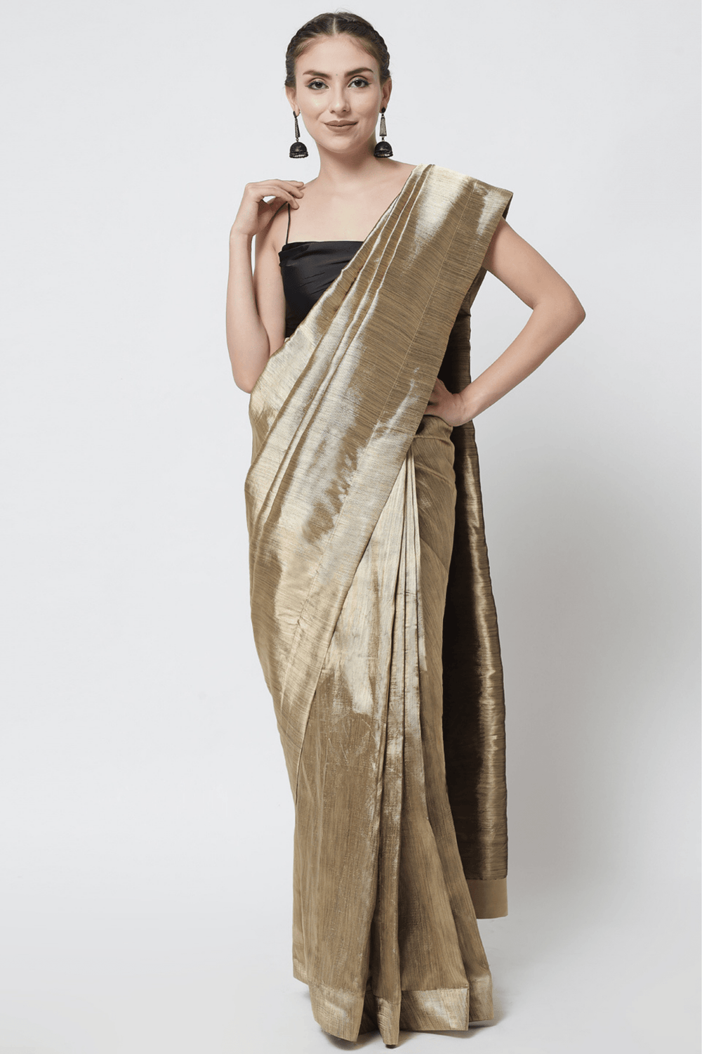Curious Copper Saree - Sttylme